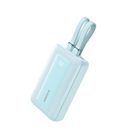 Anker внешний аккумулятор с кабелем Type-C Zolo Power Bank 30W 10000mAh (голубой) A1688631