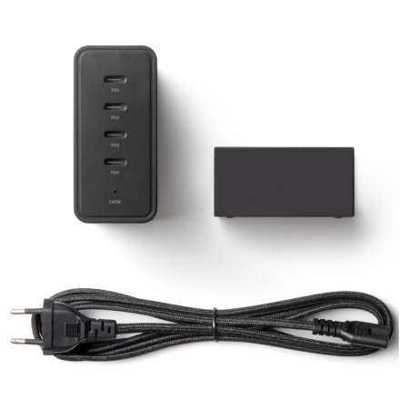Native Union СЗУ PD Fast GaN Charger 140W 4x Type-C (черный) FAST-PD140-BLK-EU Native Union СЗУ PD Fast GaN Charger 140W 4x Type-C (черный) FAST-PD140-BLK-EU