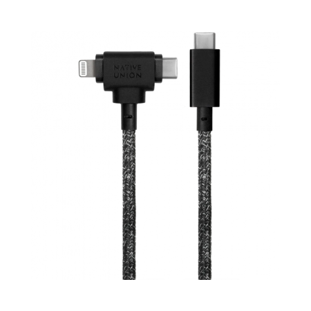 Native Union кабель Type-C/Type-C - Lightning Universal 1.5м (черный) BELT-CCL-COS-NP Native Union кабель Type-C/Type-C - Lightning Universal 1.5м (черный) BELT-CCL-COS-NP
