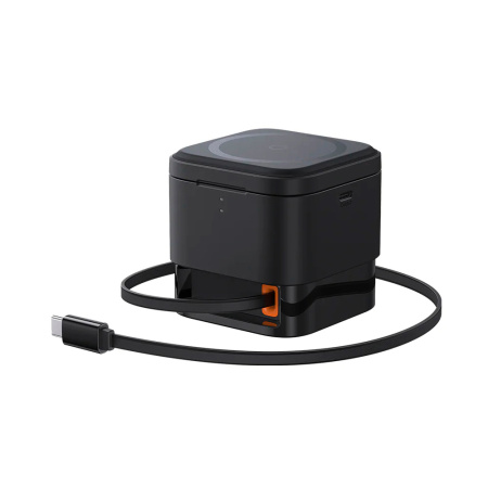 Baseus БЗУ Mag Pro 2 в 1 MagSafe + адаптер (черный)