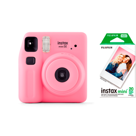 Fujifilm фотоаппарат моментальной печати Instax Mini SE + подарочный набор (розовый)