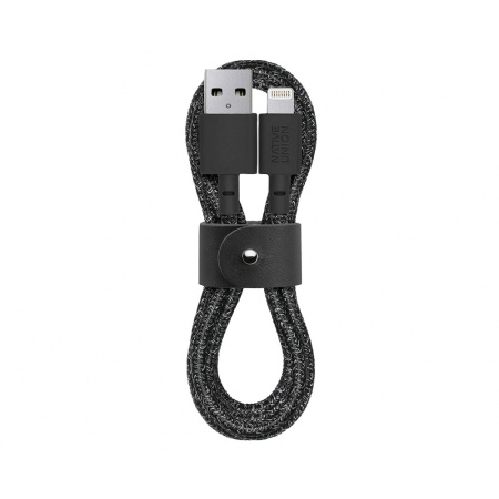 Native Union кабель USB A/Lightning Belt 1.2м (черный) BELT-KV-L-CS-BLK-2 Native Union кабель USB A/Lightning Belt 1.2м (черный) BELT-KV-L-CS-BLK-2