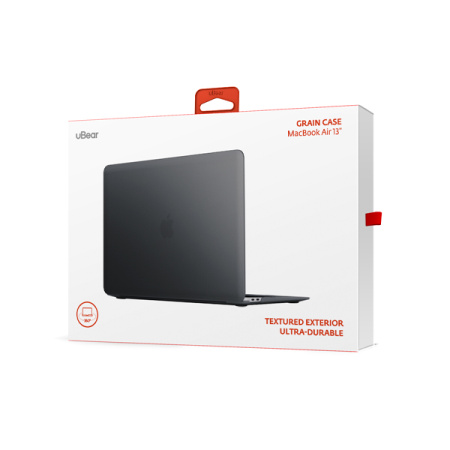 uBear накладка для MacBook Air 13.3 Grain Case (черный) CS156BL13GR-MBA20 uBear накладка для MacBook Air 13.3 Grain Case (черный) CS156BL13GR-MBA20