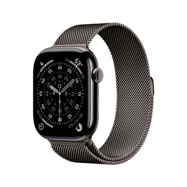 Apple-Watch-11-46mm,-титан,-черный,-миланская-черная-петля-M-L