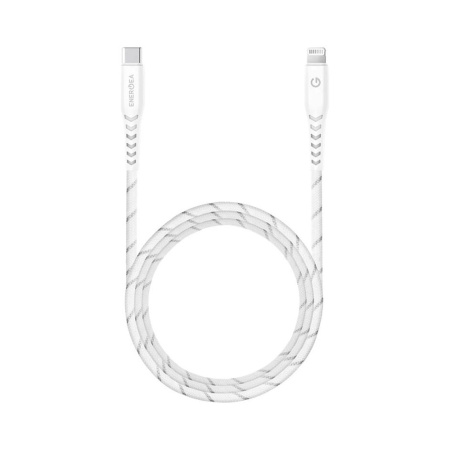 EnergEA кабель Type-C/Lightning NyloFlex C94 MFI 1.5м (белый) CBL-NFCL-WHT150