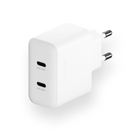 uBear СЗУ Wall charger Motion 67W 2x Type-C (белый) WC15WH67-2C uBear СЗУ Wall charger Motion 67W 2x Type-C (белый) WC15WH67-2C