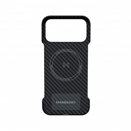Magssory чехол для iPhone 17 Pro Aramid Zero MagSafe (черный) cfb047