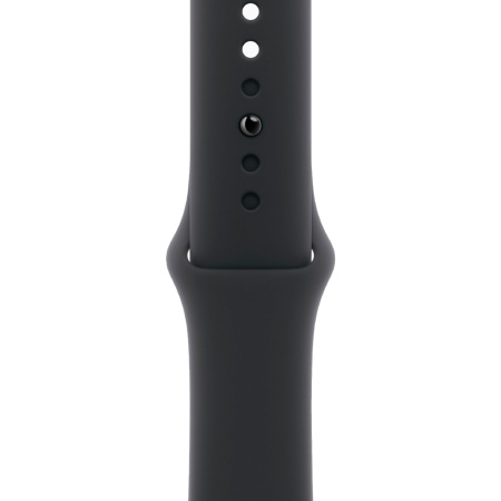 Apple Watch 11 46mm, алюминий, серый космос, спортивный черный ремешок S/M