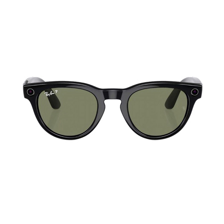 Ray-Ban экшн камера-очки Headliner M (Глянцева черная оправа/Зеленые линзы) (черный) 601/9A50