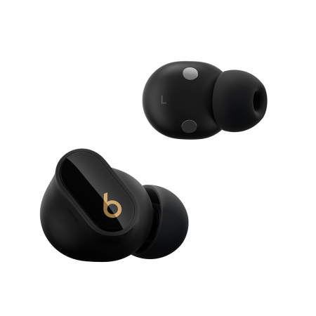 Beats наушники беспроводные с системой шумоподавления Studio Buds + True (черный/золотой) MQLH3
