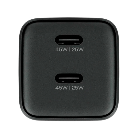 uBear СЗУ Wall charger Bridge GaN 45W 2х Type-C (черный) WC32BLPD45-2C