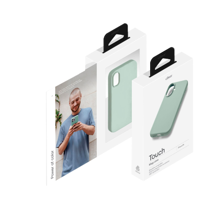 uBear чехол для iPhone 16 Touch Mag Case MagSafe (светло-зеленый) CS404CM61TH-I24M