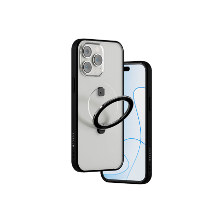 Levelo чехол для iPhone 14 Pro Ringo Multi-Functional MagSafe (прозрачный) LVLMAGRINGO14P-BK