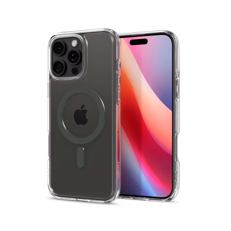 Spigen чехол для iPhone 16 Pro Ultra Hybrid (Graphite) MagSafe (прозрачный) ACS08130