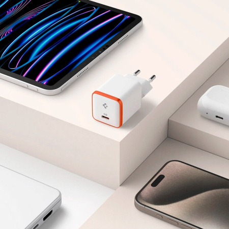 Spigen СЗУ ArcStation Essential Charger 30W Type-C (белый) ACH08449