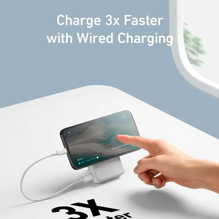 Anker внешний аккумулятор MagSafe с подставкой 633 Magnetic Battery 10000mAh (белый) A1641