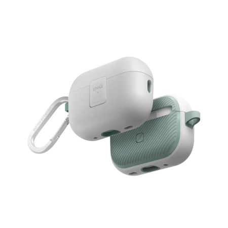 Uniq чехол для AirPods Pro 2 Clyde (белый/зеленый) AIRPODSPRO2-CLYDWHSMN