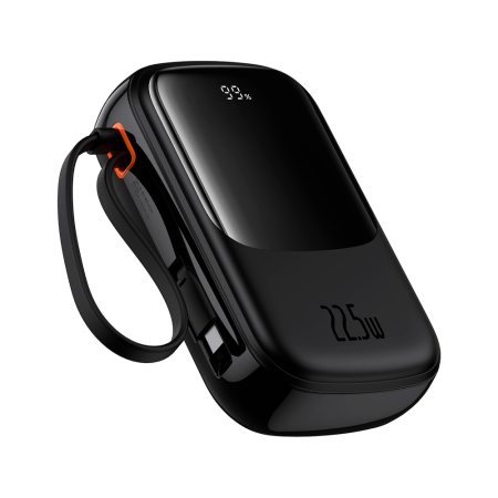 Baseus внешний аккумулятор с кабелем Type-C Qpow Pro+ 22.5W 20000mAh (черный) P10067103113-00 Baseus внешний аккумулятор с кабелем Type-C Qpow Pro+ 22.5W 20000mAh (черный) P10067103113-00