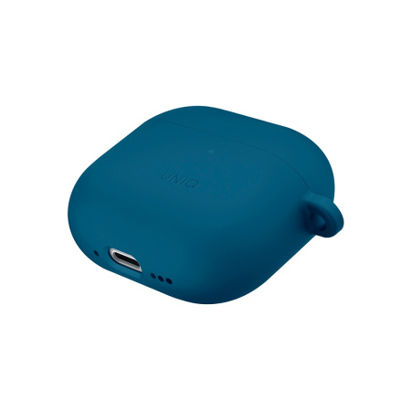 Uniq чехол для AirPods 4 Nexo с карабином + креплениями на уши (синий) AIRPODS(2024)-NEXOPBLU