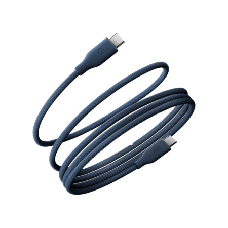 EnergEA кабель Type-C/Type-C Helix 480Mbps 60W 1.5м (синий) CBL-HX60-BLU150