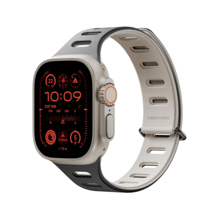 Native Union ремешок Active Magnetic 46/49 мм (черный/серый) ACTBAND-AW-L-BLKS