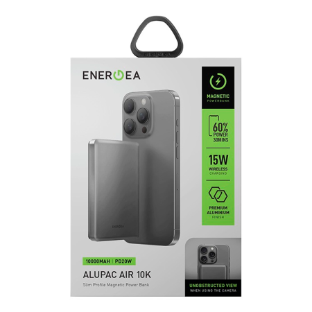 EnergEA внешний аккумулятор MagSafe AluPac Air 5K 20W 5000mAh (черный) AP-AIR5K-GUN