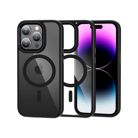 Tech-protect чехол для iPhone 15 Pro Magmat (черный/прозрачный) 9319456604337 Tech-protect чехол для iPhone 15 Pro Magmat (черный/прозрачный) 9319456604337