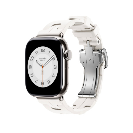 Apple ремешок Hermes Blanc Kilim 46/49 мм (белый)