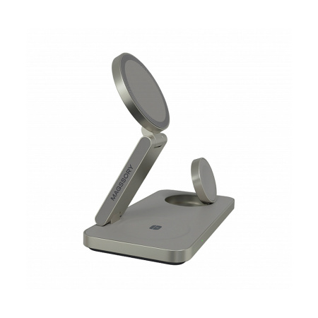 Magssory БЗУ Yoga 3 в 1 Qi2 (титановый) WCH016t