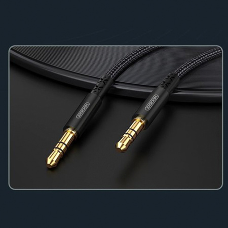 Joyroom кабель Aux 1м (черный) SY-10A1 Черный