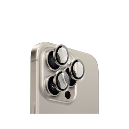 Kuzoom стекло для камеры iPhone 15 Pro/15 Pro Max сапфировое (титановый)