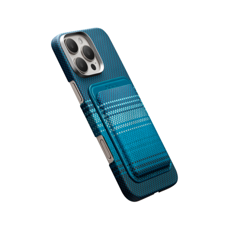 Pitaka бумажник MagSafe Woven Wallet Moonrise (синий)