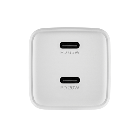 uBear СЗУ Wall charger Bridge GaN 65W 2х Type-C (белый) WC28WHPD65-2C