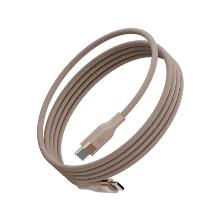 EnergEA кабель Type-C/Type-C Helix 480Mbps 100W 1.5м (золотой) CBL-HX-GLD150