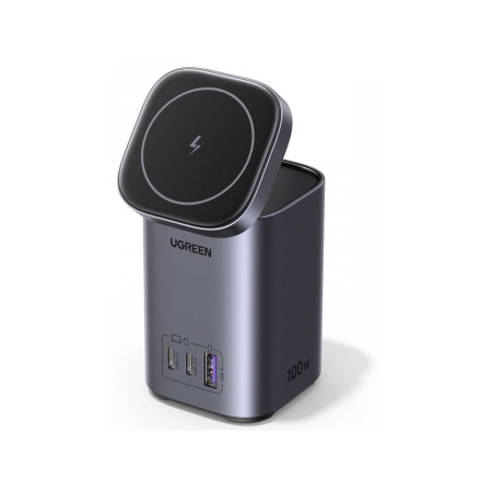 Ugreen БЗУ 2 в 1 CD342 Nexode 100W (серый) 15076_
