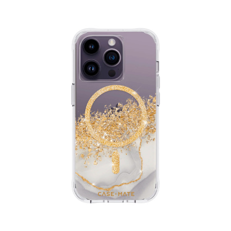 Case Mate чехол для iPhone 14 Pro Karat Marble MagSafe (прозрачный/белый) CM049030