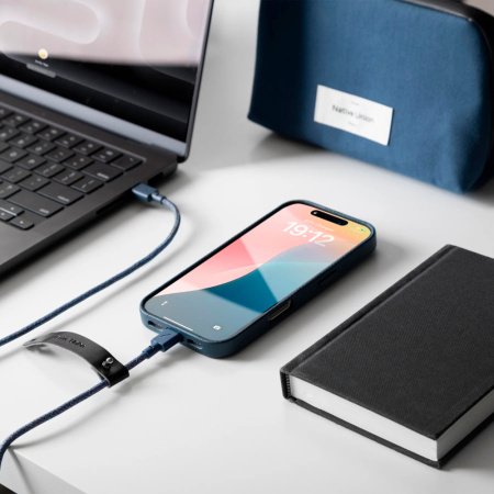 Native Union кабель Type-C/Type-C Belt 1.2м (синий) BELT-C-NAV-2-NP