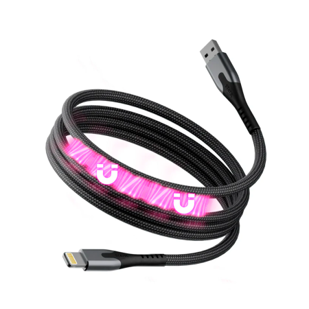 Statik кабель USB A/Lightning MagStack 2м (черный) PUP-0470-6FT-AL