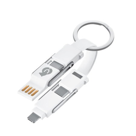 uBear кабель Life Switch Key Ring Cable 6в1 (белый) DC09WH61-AD