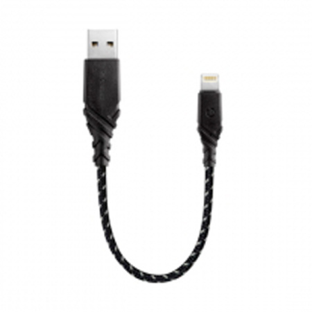 EnergEA кабель USB A/Lightning NyloGlitz MFI 18см (черный) CBL-NG-BLK018