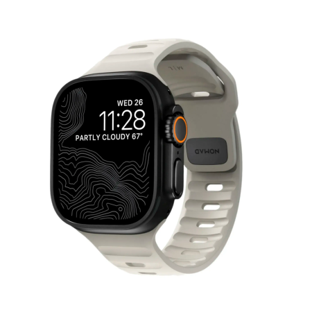 Nomad ремешок Sport Strap (M/L) 46/49 мм (серо-зеленый)