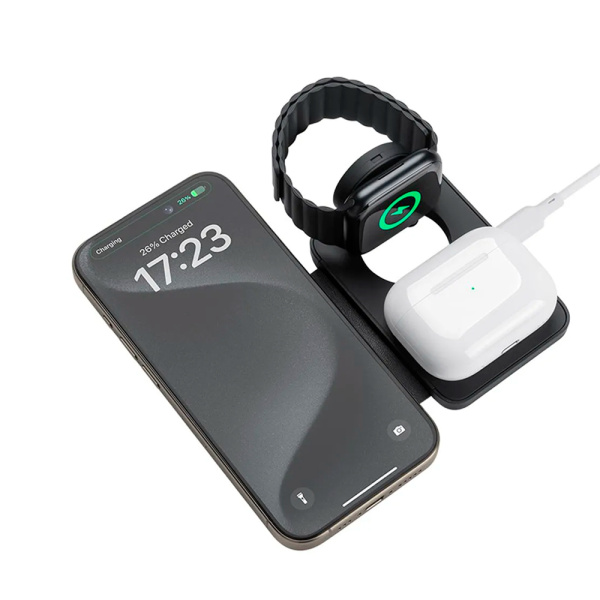 Benks БЗУ W12 3 в 1 15W (черный)