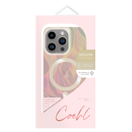 Uniq чехол для iPhone 15 Pro Coeh Willow MagSafe (радужный) IP6.1P(2023)-WILMIRD