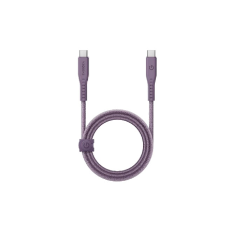EnergEA кабель Type-C/Type-C Flow PD240W 1.5м (фиолетовый) CBL-FLCC-PUR150M
