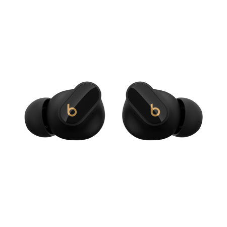 Beats наушники беспроводные с системой шумоподавления Studio Buds + True (черный/золотой) MQLH3