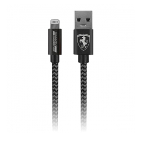 Ferrari кабель USB A/Lightning Nylon 1.5м (темно-серый) FETCNYDG Ferrari кабель USB A/Lightning Nylon 1.5м (темно-серый) FETCNYDG