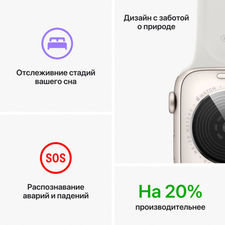 Apple Watch SE 2 44mm, тёмная ночь, спортивный черный ремешок S/M Apple Watch SE 2 44mm, тёмная ночь, спортивный черный ремешок S/M