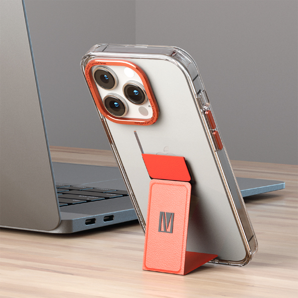Levelo чехол для iPhone 14 Pro Morphix Clara Gripstand (красный/прозрачный) LVLMORPCLARA14P-RD Levelo чехол для iPhone 14 Pro Morphix Clara Gripstand (красный/прозрачный) LVLMORPCLARA14P-RD