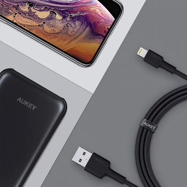 Aukey кабель USB A/Lightning 2м (черный) CB-AL05 Aukey кабель USB A/Lightning 2м (черный) CB-AL05