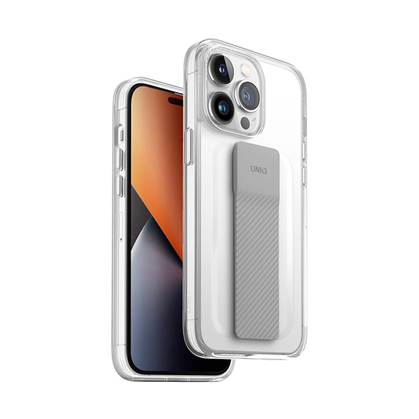Uniq чехол для iPhone 14 Pro Heldro Mount+Band (прозрачный) IP6.1P(2022)-HELMCLR Uniq чехол для iPhone 14 Pro Heldro Mount+Band (прозрачный) IP6.1P(2022)-HELMCLR
